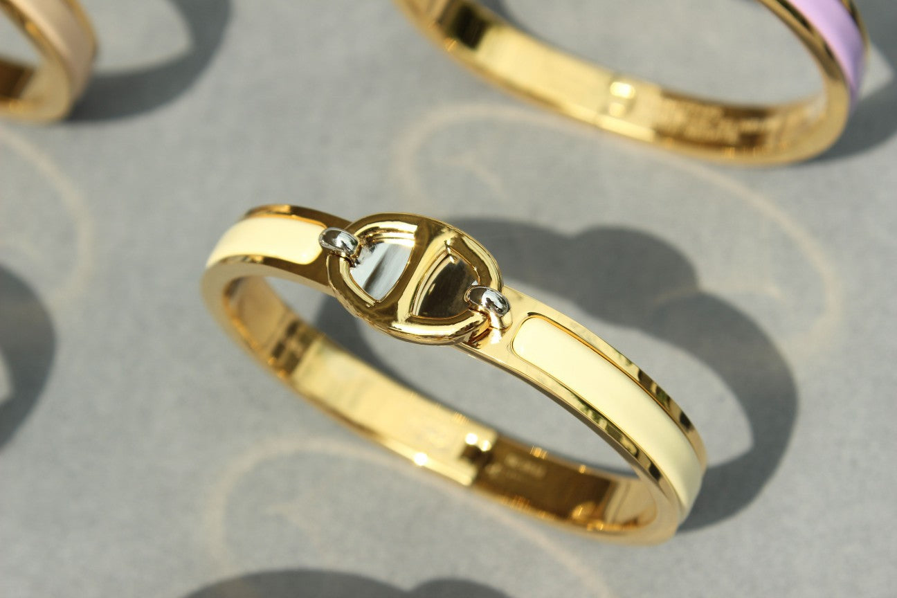 [LuxJewelry]CLIC CHAINE GOLD BRACELET