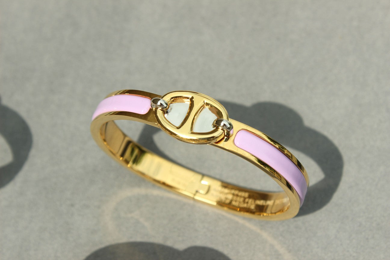 [LuxJewelry]CLIC CHAINE GOLD BRACELET
