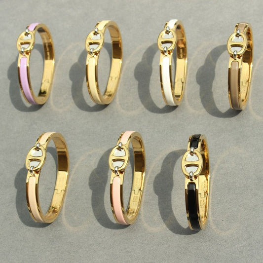 [LuxJewelry]CLIC CHAINE GOLD BRACELET