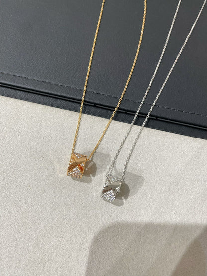 [LuxJewelry]LIENS EVIDENCE DIAMOND PAVED NECKLACE