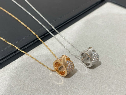 [LuxJewelry]LIENS EVIDENCE DIAMOND PAVED NECKLACE