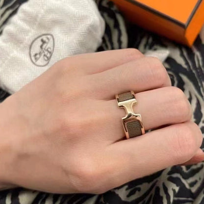 [LuxJewelry]OLYMPE PINK GOLD RING
