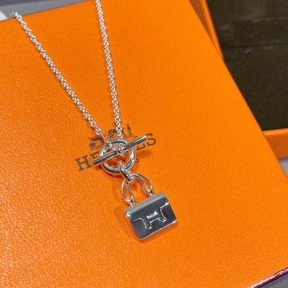 [LuxJewelry]CONSTANCE PEDANT SILVER NECKLACE