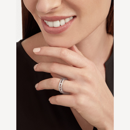 [LuxJewelry]ZERO 1 ONE-BAND WITH OPENWORK LOGO SPIRAL RING