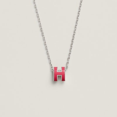 [LuxJewelry]H NECKLACE PINK