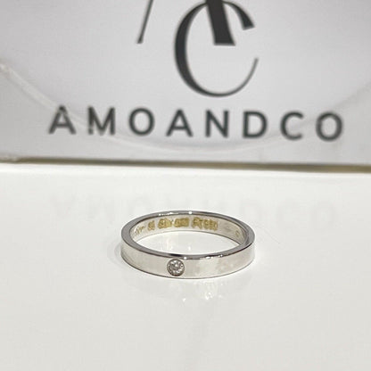 [LuxJewelry]LOVE RING 4MM 1 DIAMOND