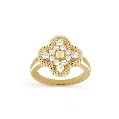 [LuxJewelry]CLOVER DIAMOND RING