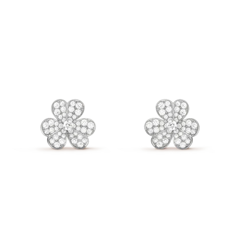 [LuxJewelry]CLOVER COMOS DIAMOND EARRINGS SILVER