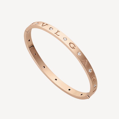 [LuxJewelry]ZERO 1 PINK GOLD 12 DIAMONDS BRACELET