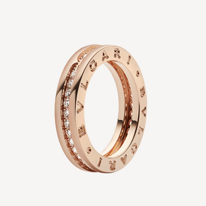 [LuxJewelry]ZERO 1 ONE-BAND PAVED DIAMONDS ON THE SPIRAL RING