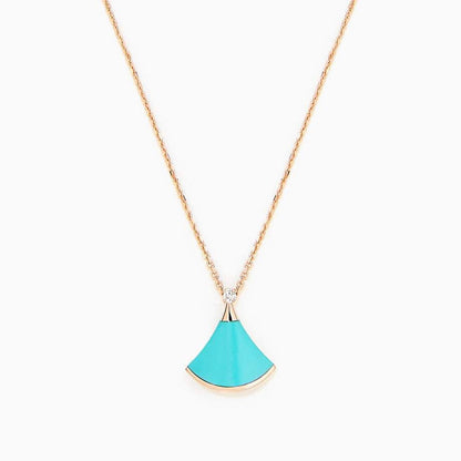 [LuxJewelry]DREAM NECKLACE TURQUOISE PINK GOLD