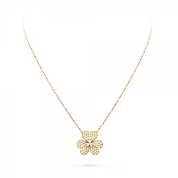 [LuxJewelry]FLOWER DIAMOND NECKLACE