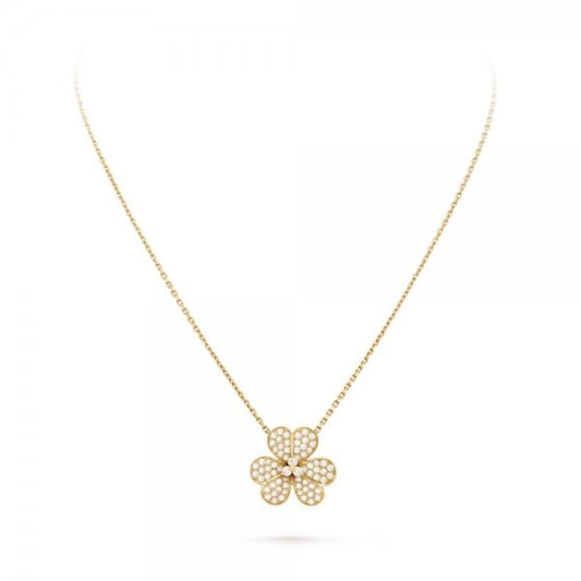 [LuxJewelry]FLOWER DIAMOND NECKLACE