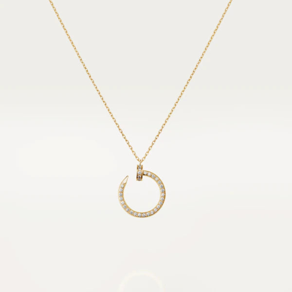[LuxJewelry]JUSTE NECKLACE GOLD DIAMONDS
