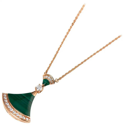 [LuxJewelry]DREAM NECKLACE MALACHITE DIAMOND