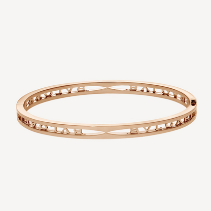 [LuxJewelry]ZERO 1 SPIRAL LOGO PINK GOLD BRACELET