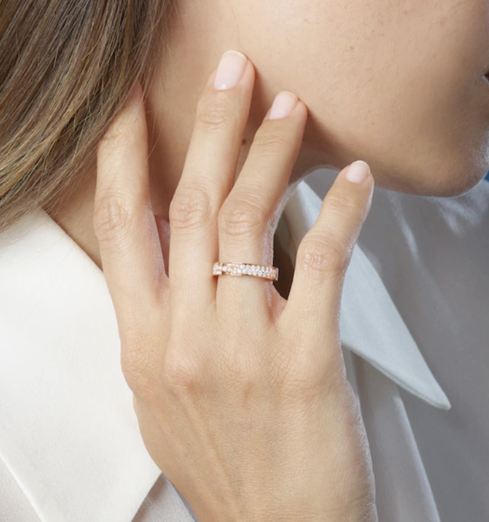 [LuxJewelry]ALLIANCE LIENS VIDENCE PAVED DIAMOND 4MM RING