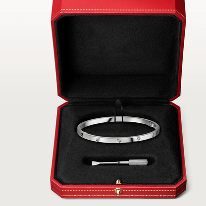 [LuxJewelry]LOVE BRACELET 3.65MM 10 DIAMONDS
