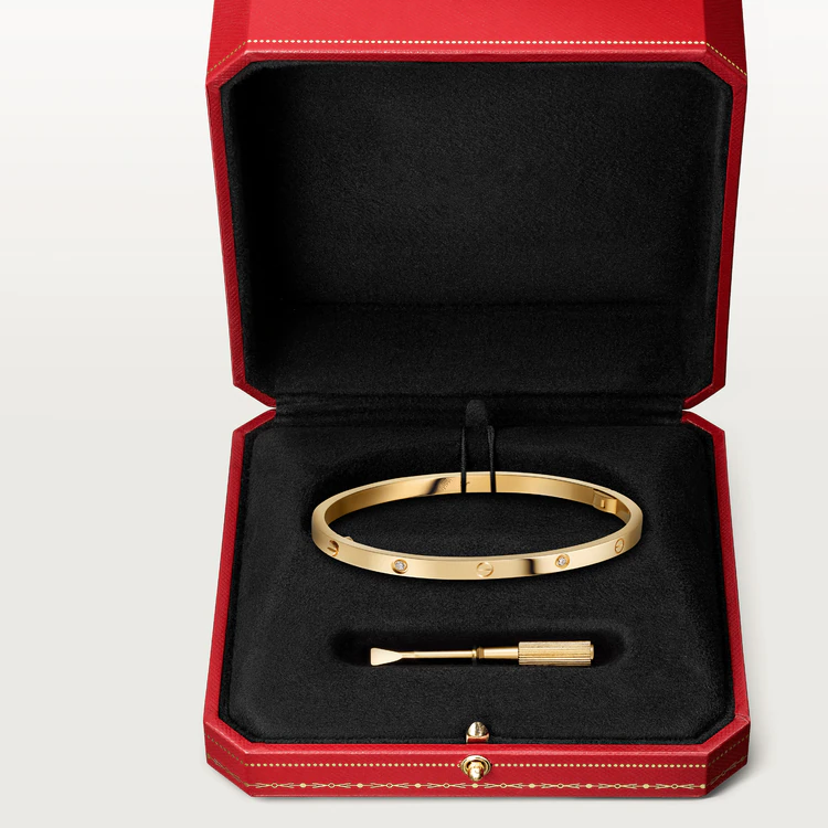 [LuxJewelry]LOVE BRACELET 3.65MM 6 DIAMONDS