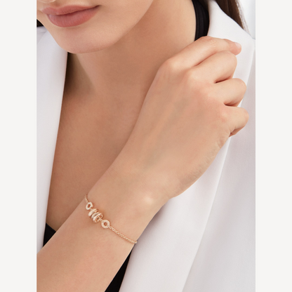 [LuxJewelry]ZERO 1 SOFT PINK GOLD BRACELET