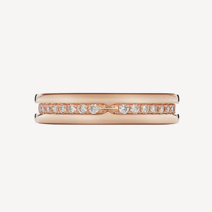 [LuxJewelry]ZERO 1 ONE-BAND PAVED DIAMONDS ON THE SPIRAL RING