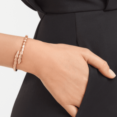 [LuxJewelry]SERPENTI VIPER PINK GOLD BRACELET