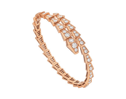 [LuxJewelry]SERPENTI BRACELET 6.8MM PINK GOLD DIAMOND