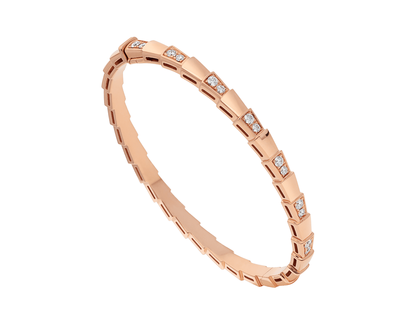 [LuxJewelry]SERPENTI SMALL BRACELET PINK GOLD DIAMOND