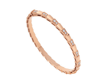 [LuxJewelry]SERPENTI SMALL BRACELET PINK GOLD DIAMOND