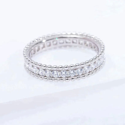 [LuxJewelry]PERLEE DIAMOND SILVER RING
