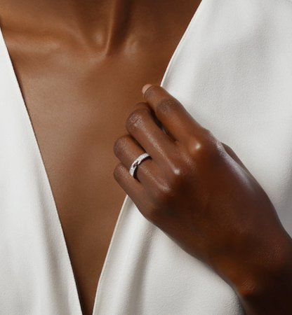 [LuxJewelry]ALLIANCE LIENS VIDENCE PAVED DIAMOND 4MM RING