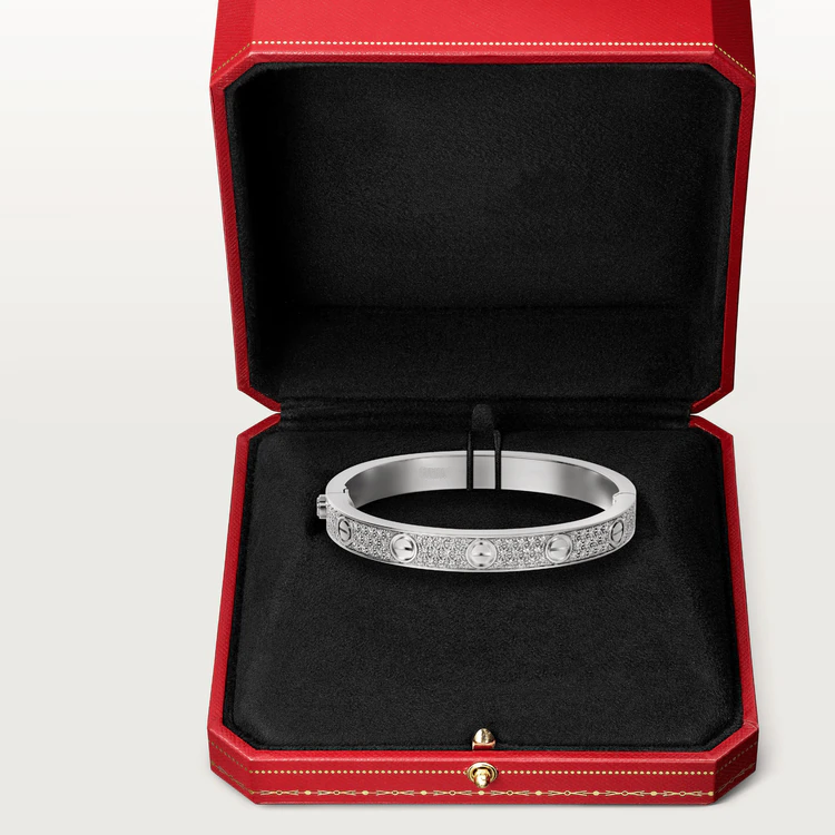 [LuxJewelry]LOVE BRACELET 6.1MM DIAMOND-PAVED
