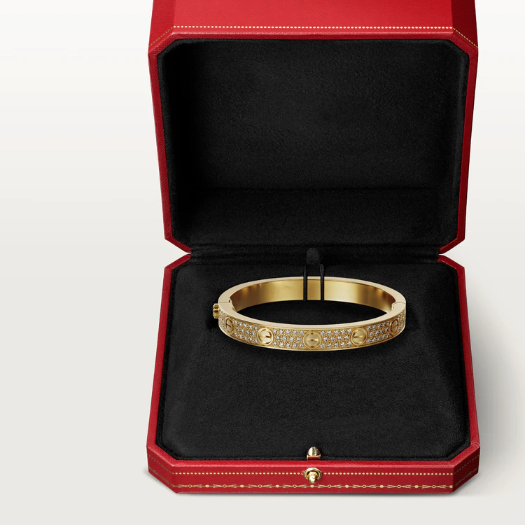 [LuxJewelry]LOVE BRACELET 6.1MM DIAMOND-PAVED