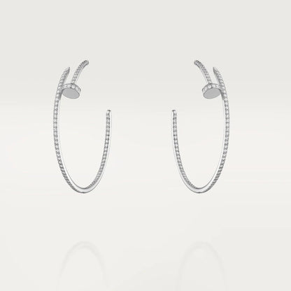 [LuxJewelry]JUSTE EARRINGS FULL DIAMONDS 1.8MM