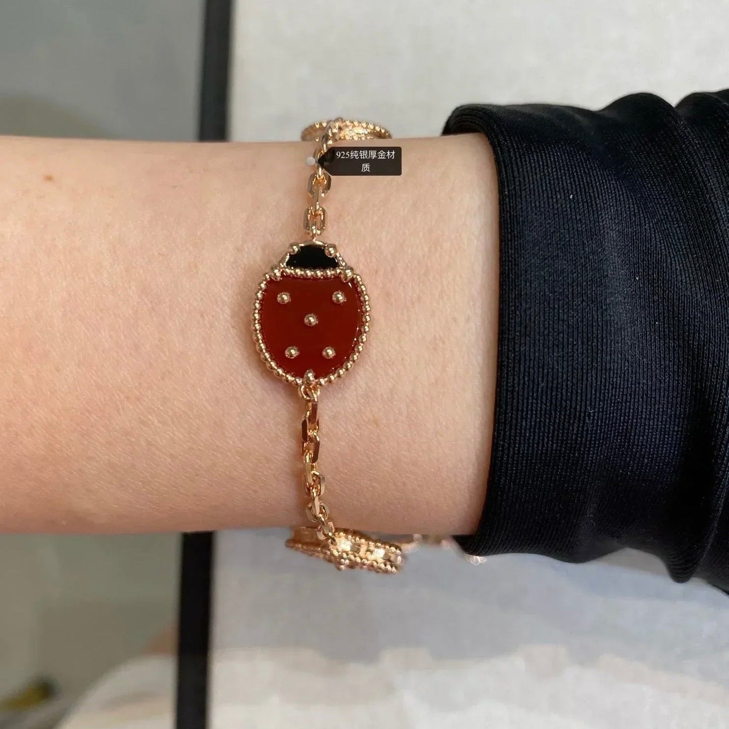 [LuxJewelry]LUCKY SPRING 5 MOTIF BRACELET