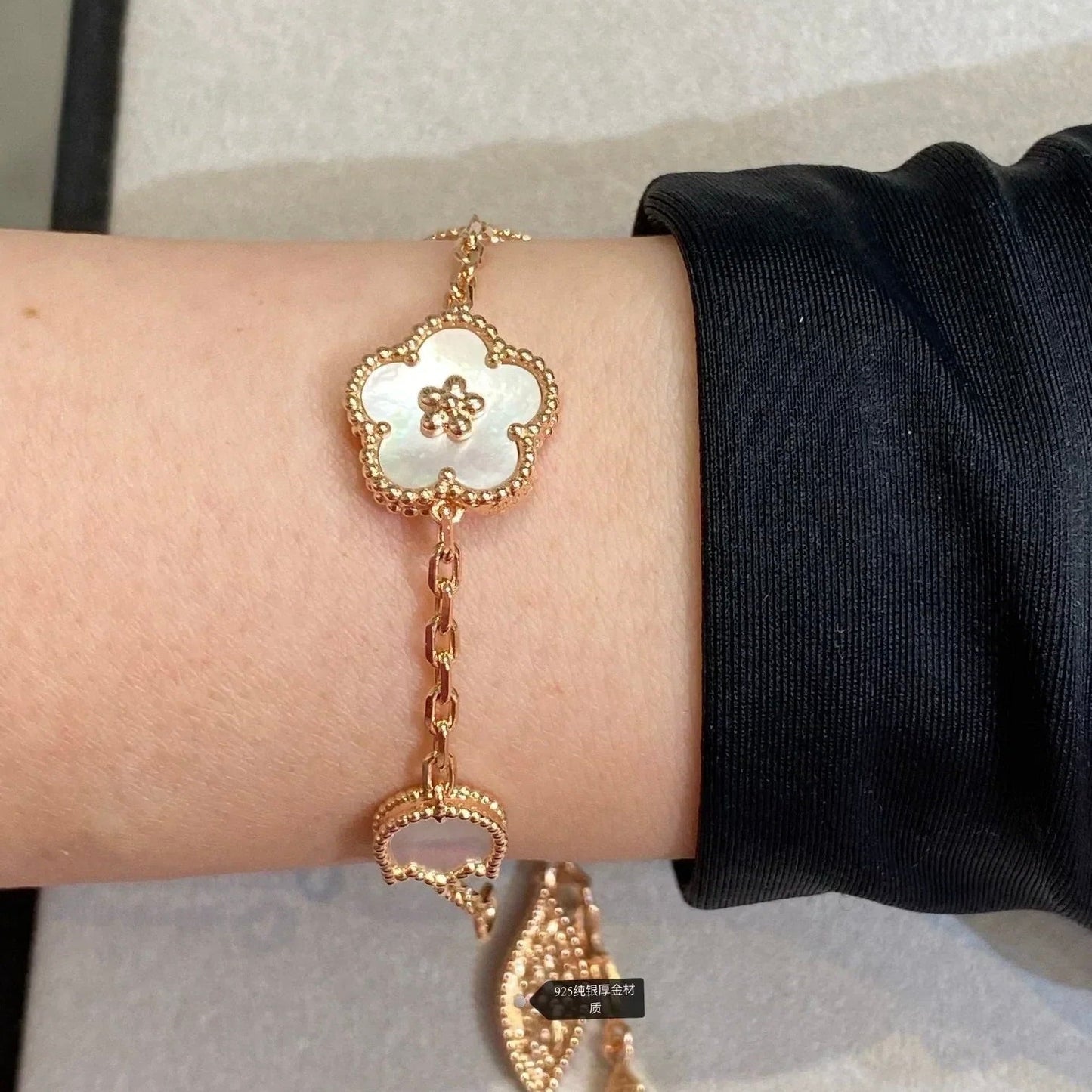 [LuxJewelry]LUCKY SPRING 5 MOTIF BRACELET