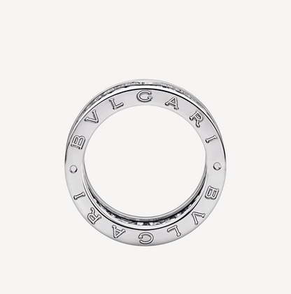 [LuxJewelry]ZERO 1 WITH PAVED DIAMONDS ON THE SPIRAL RING