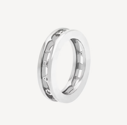 [LuxJewelry]ZERO 1 ONE-BAND WITH OPENWORK LOGO SPIRAL RING