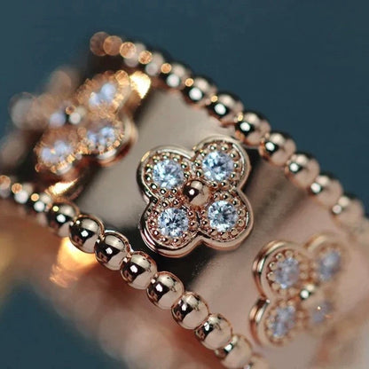 [LuxJewelry]CLOVER KALEIDOSCOPE RING 10MM