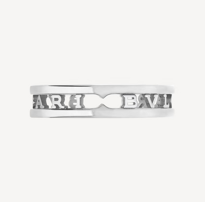 [LuxJewelry]ZERO 1 ONE-BAND WITH OPENWORK LOGO SPIRAL RING