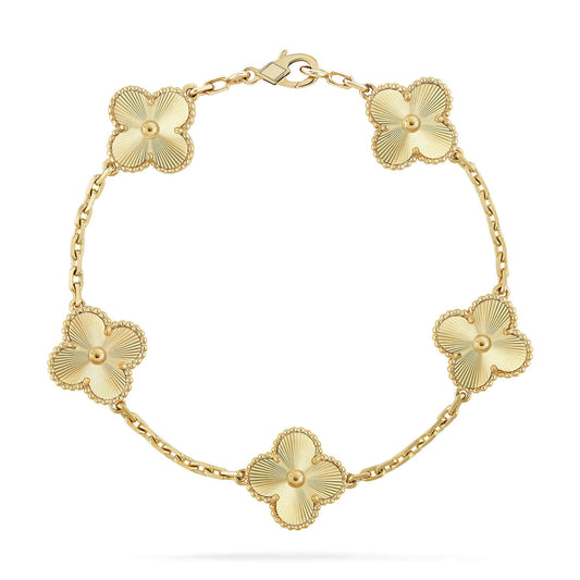 [LuxJewelry]CLOVER 5 FLOWERS LASER BRACELET