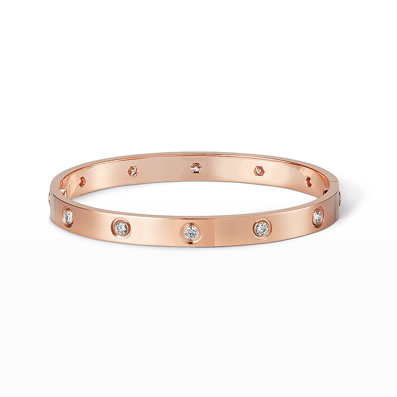 [LuxJewelry]LOVE BRACELET 6.1MM 10 DIAMONDS