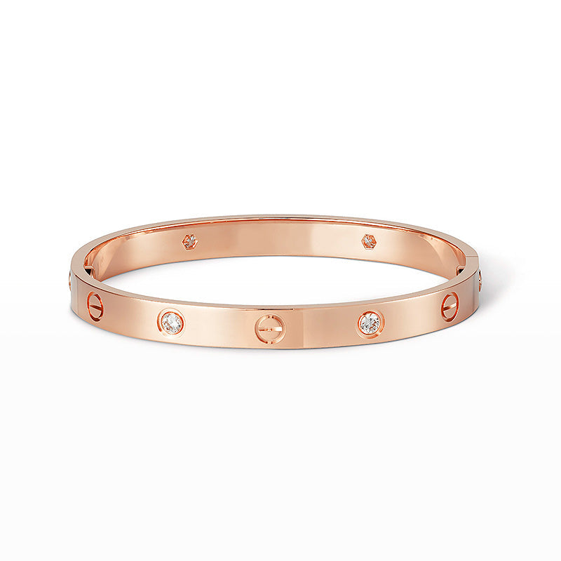 [LuxJewelry]LOVE BRACELET 6.1MM 4 DIAMONDS