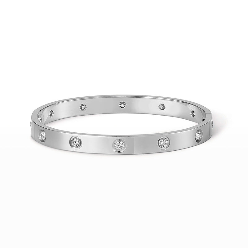 [LuxJewelry]LOVE BRACELET 6.1MM 10 DIAMONDS