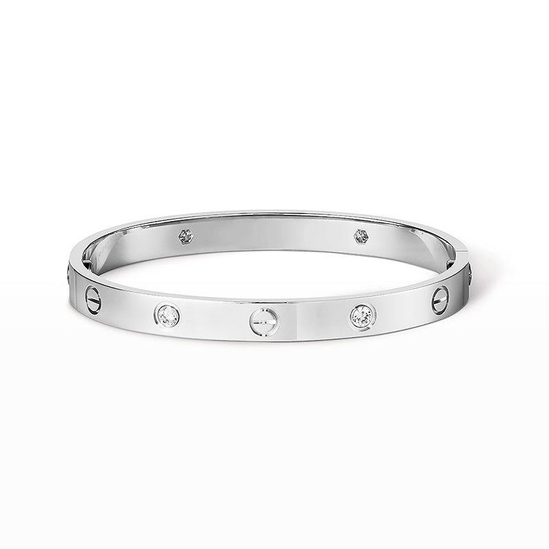 [LuxJewelry]LOVE BRACELET 6.1MM 4 DIAMONDS