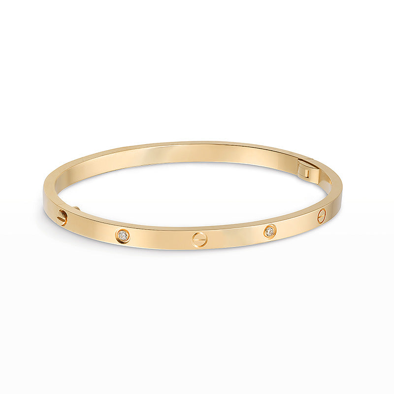 [LuxJewelry]LOVE BRACELET 3.65MM 6 DIAMONDS