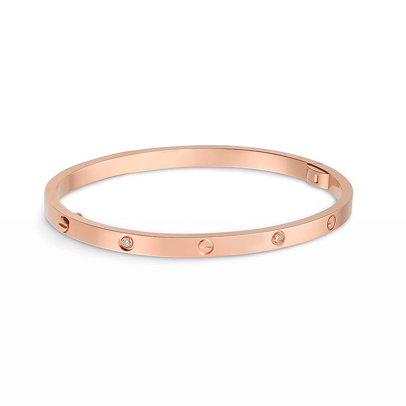 [LuxJewelry]LOVE BRACELET 3.65MM 6 DIAMONDS