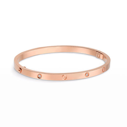 [LuxJewelry]LOVE BRACELET 3.65MM 6 DIAMONDS