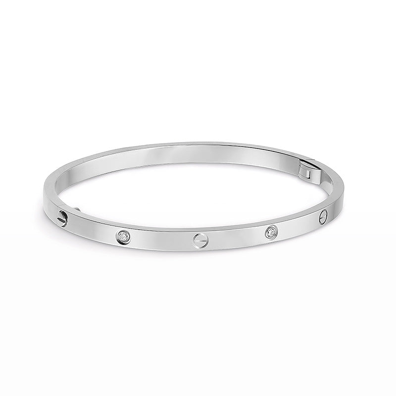 [LuxJewelry]LOVE BRACELET 3.65MM 6 DIAMONDS