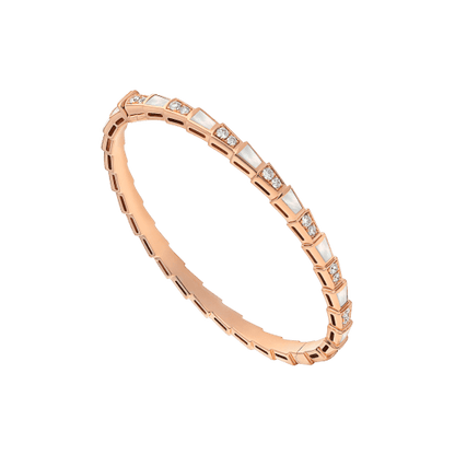[LuxJewelry]SERPENTI BRACELET PINK GOLD MOP DIAMOND